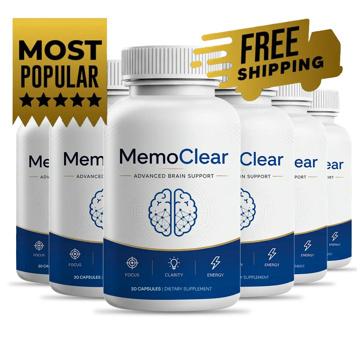 Memoclear 6 bottles with free shipping